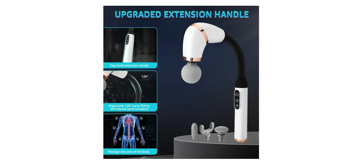 Massage Gun with Extension Handle