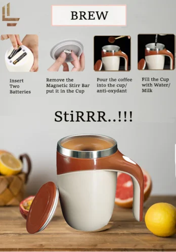 Magnetic Stirring Coffee Cup