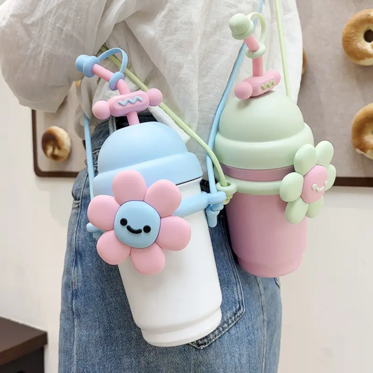 Pastel Flower Kids Stanley Bottle🌸