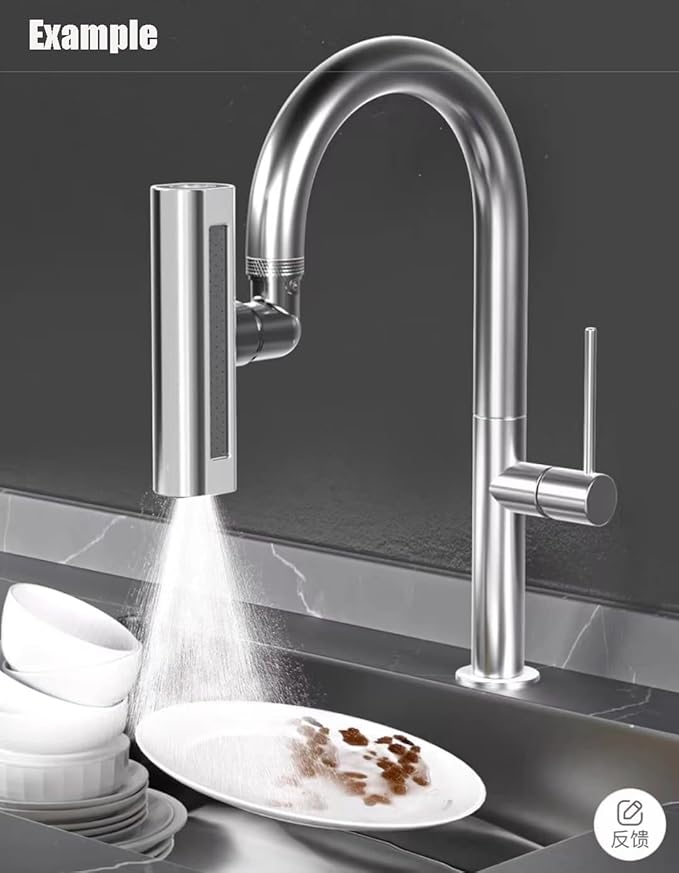 Kitchen Faucet Mixer Sprayer,360° Rotating