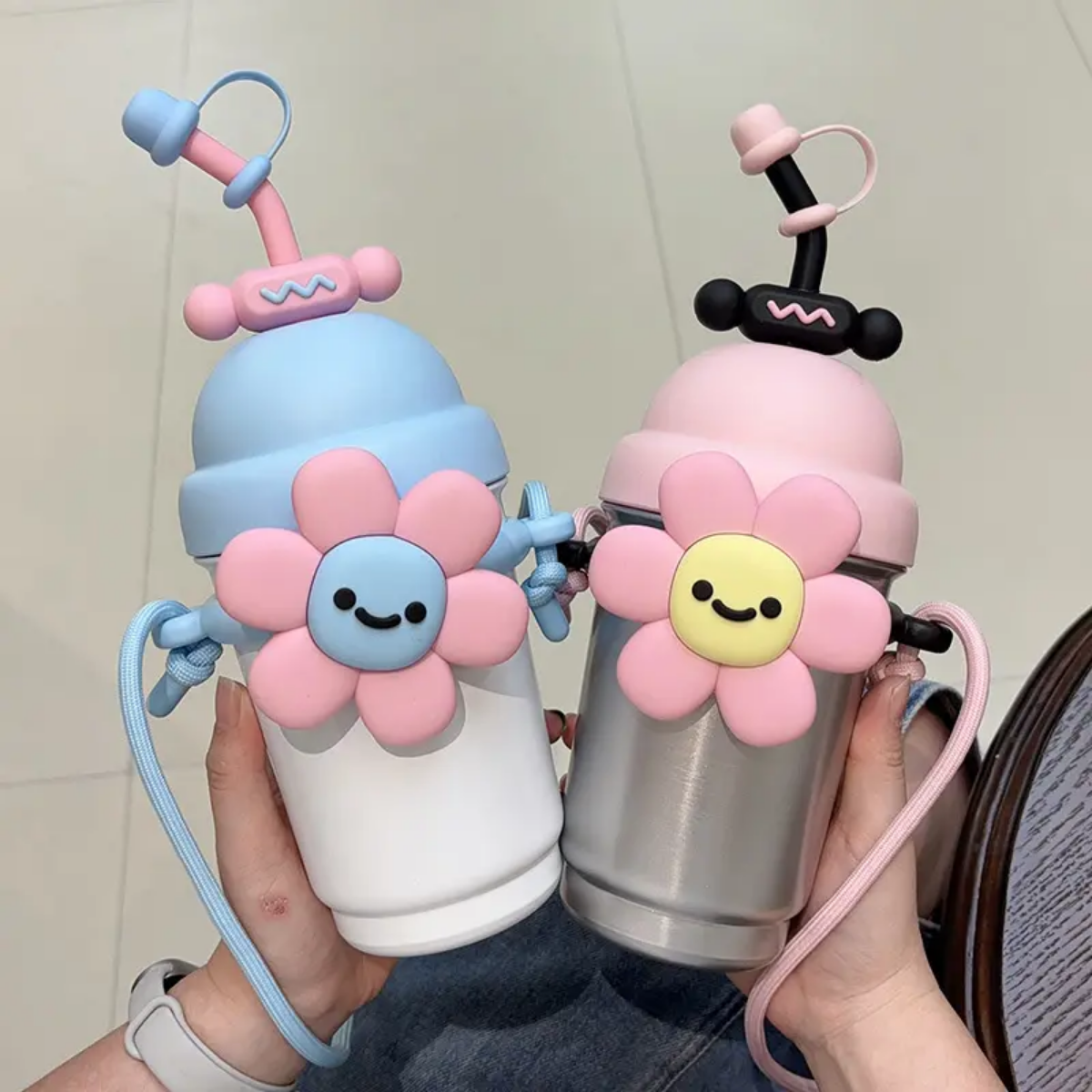 Pastel Flower Kids Stanley Bottle🌸