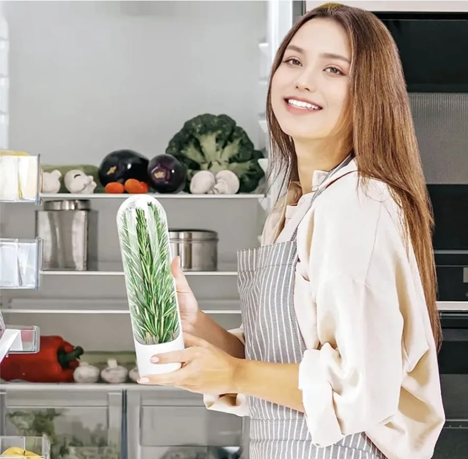 Herb Storage For Refrigerator