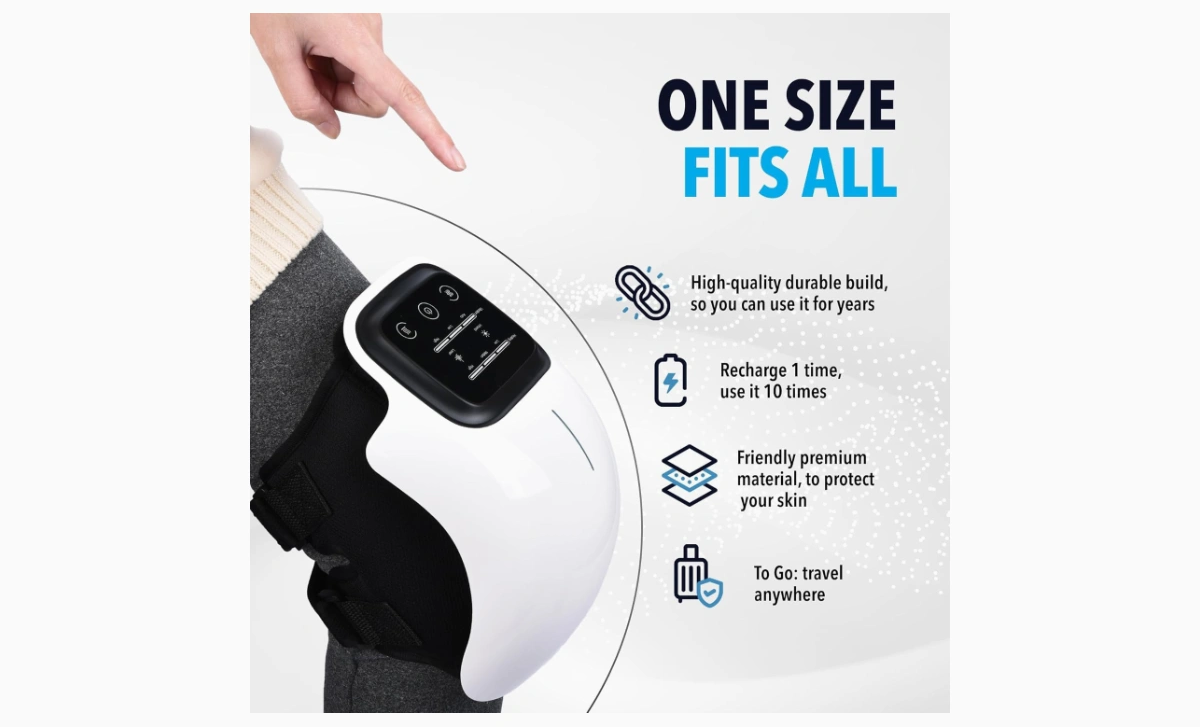 Knee Massager Smart with Heat & Red Light