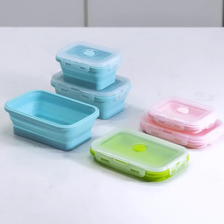 Silicone storage lunch box