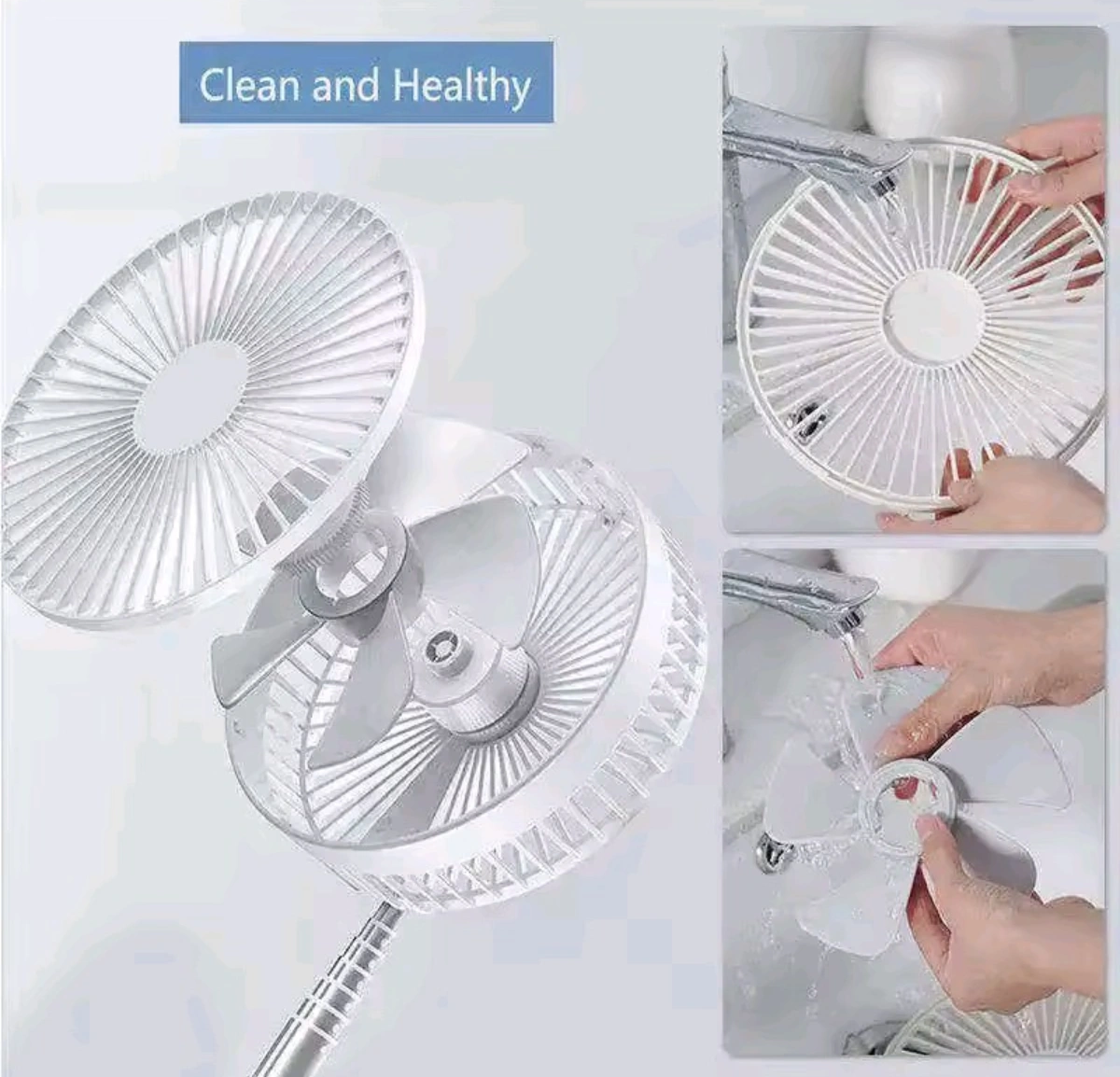 Folding fan with USB charging