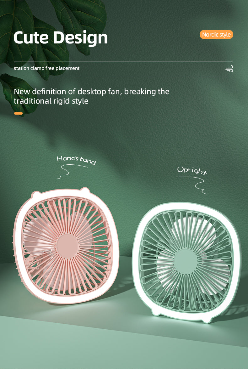 Table lamp& desktop Fan