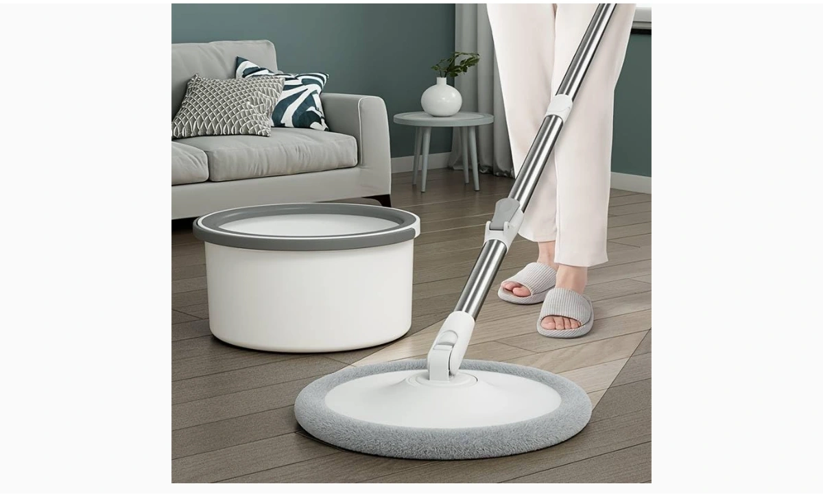 Stainless Steel Spin Mop And Bucket Set