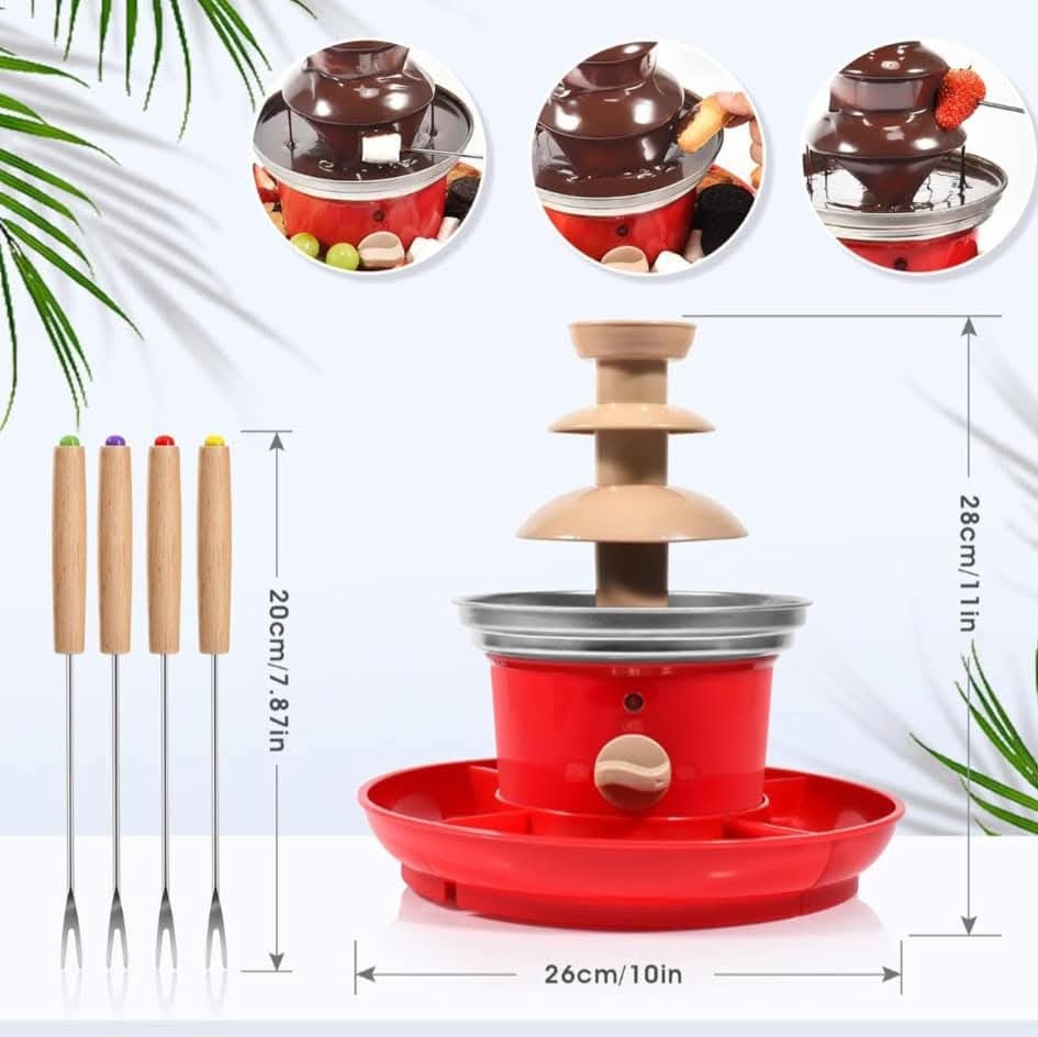 3-Tier Mini Chocolate Fountain Machine