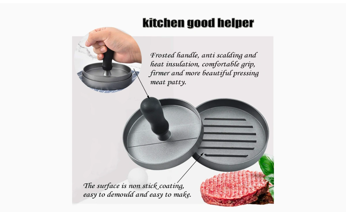 Burger aluminum press