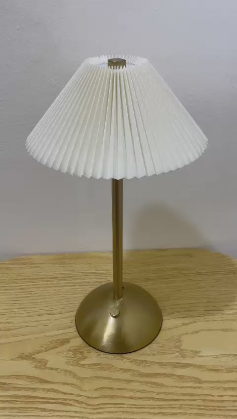 Desk Light with Pleated Umbrella