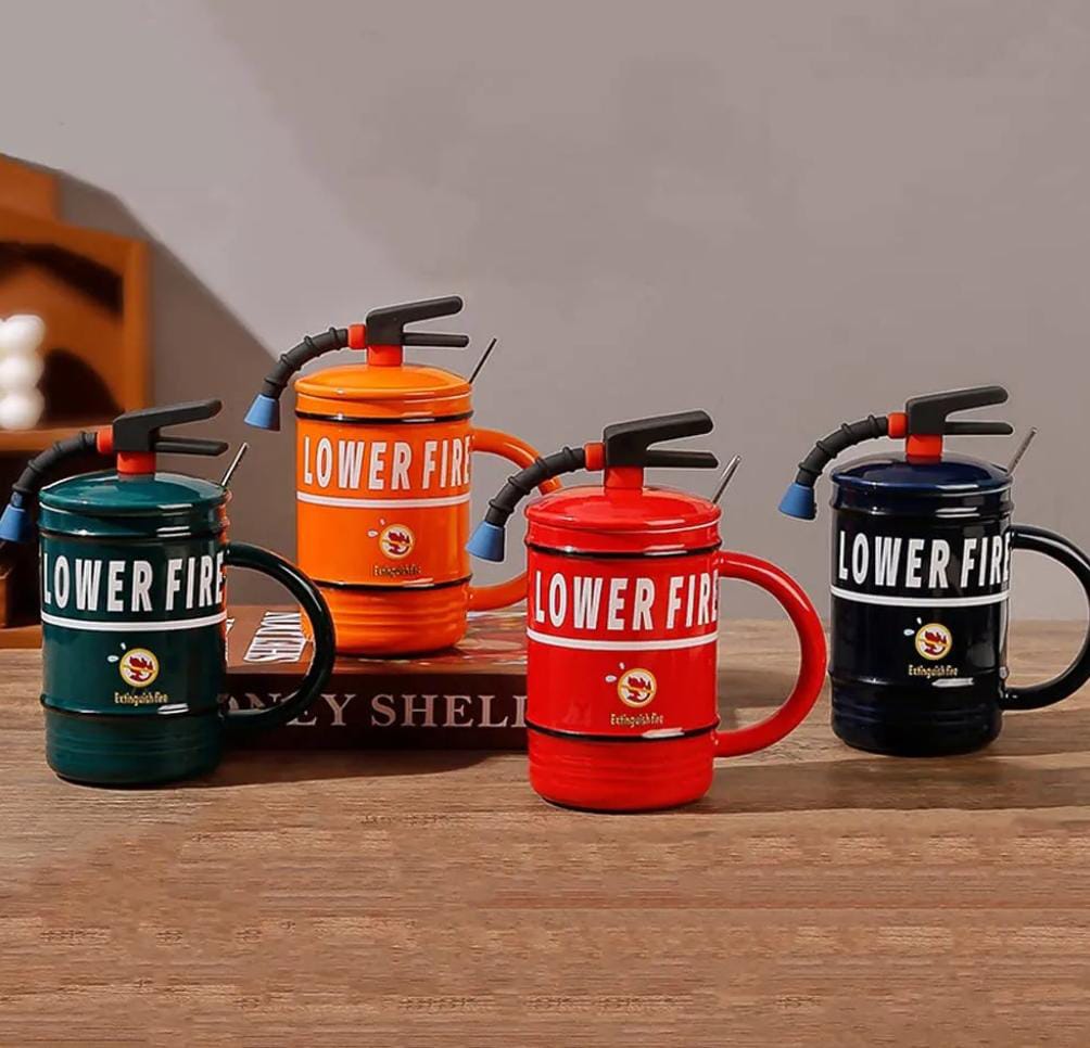 Fire Shaped Ceramic Coffee Mug