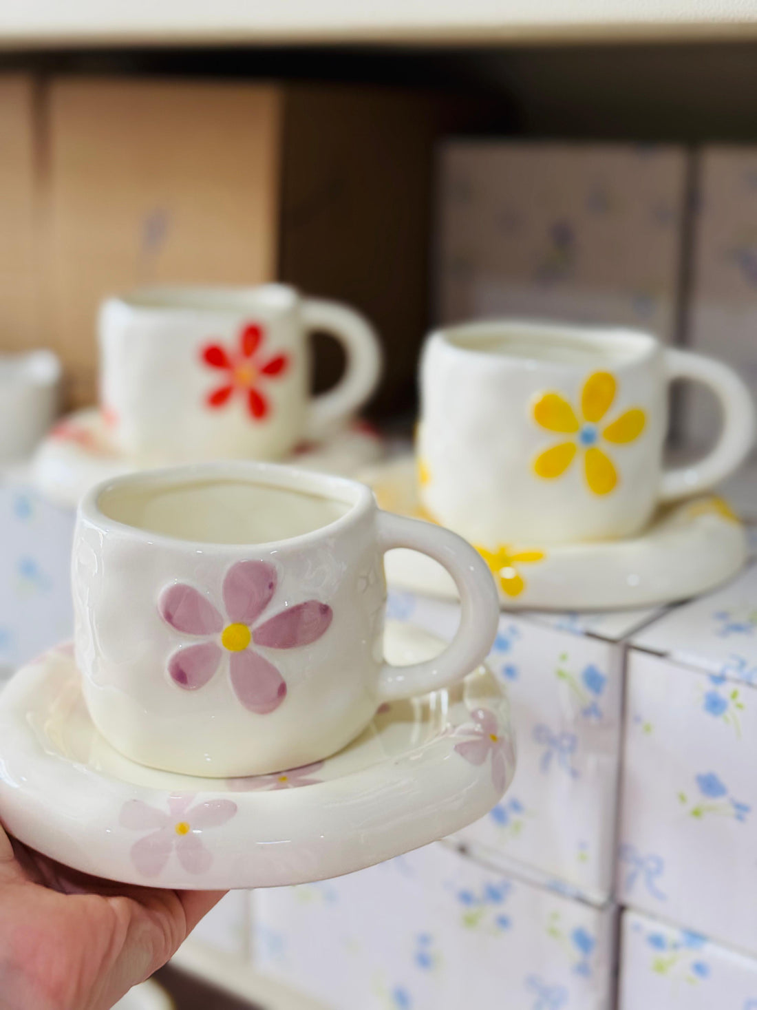 Ceramic Flower Mug