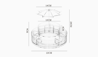 360 Rotating Makeup Organizer