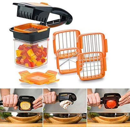 5 in 1 Kitchen Gadgets Stainless Steel Vegetable Fruit