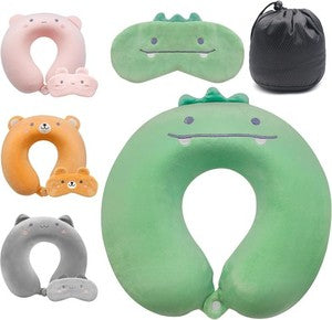 travel pillow and matching eye mask set