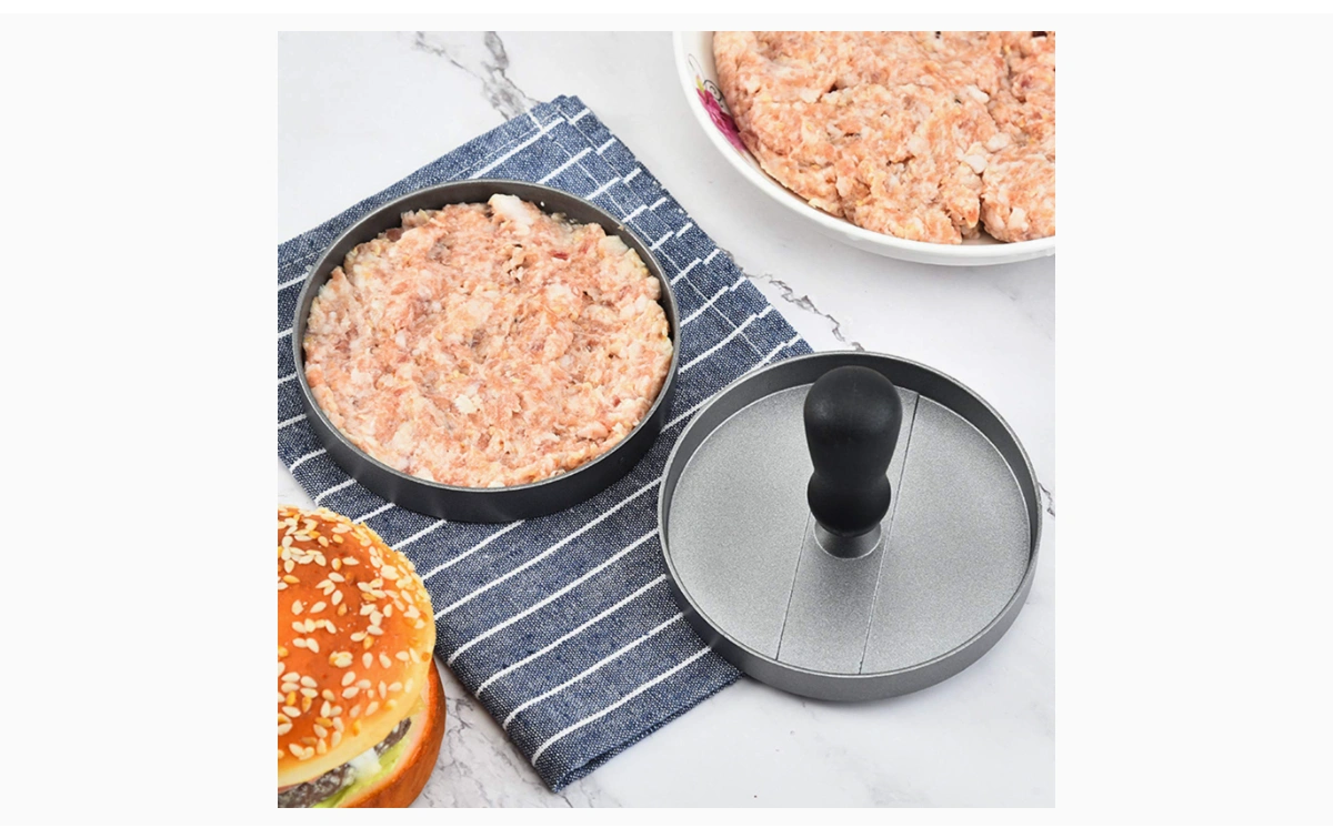 Burger aluminum press