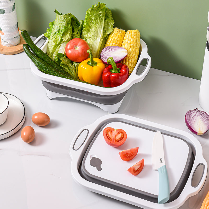 Kitchen Multifunctional Plastic Folding Chopping Board