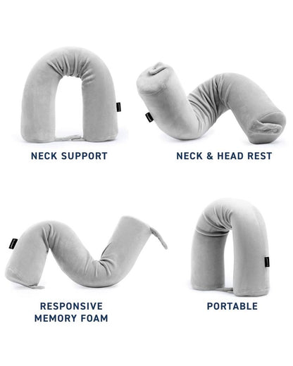 Travel grey pillow