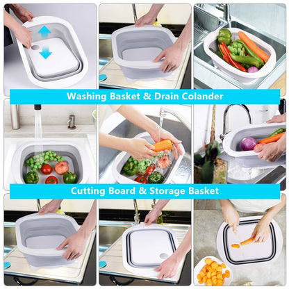 Kitchen Multifunctional Plastic Folding Chopping Board