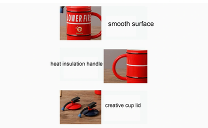 Fire Shaped Ceramic Coffee Mug