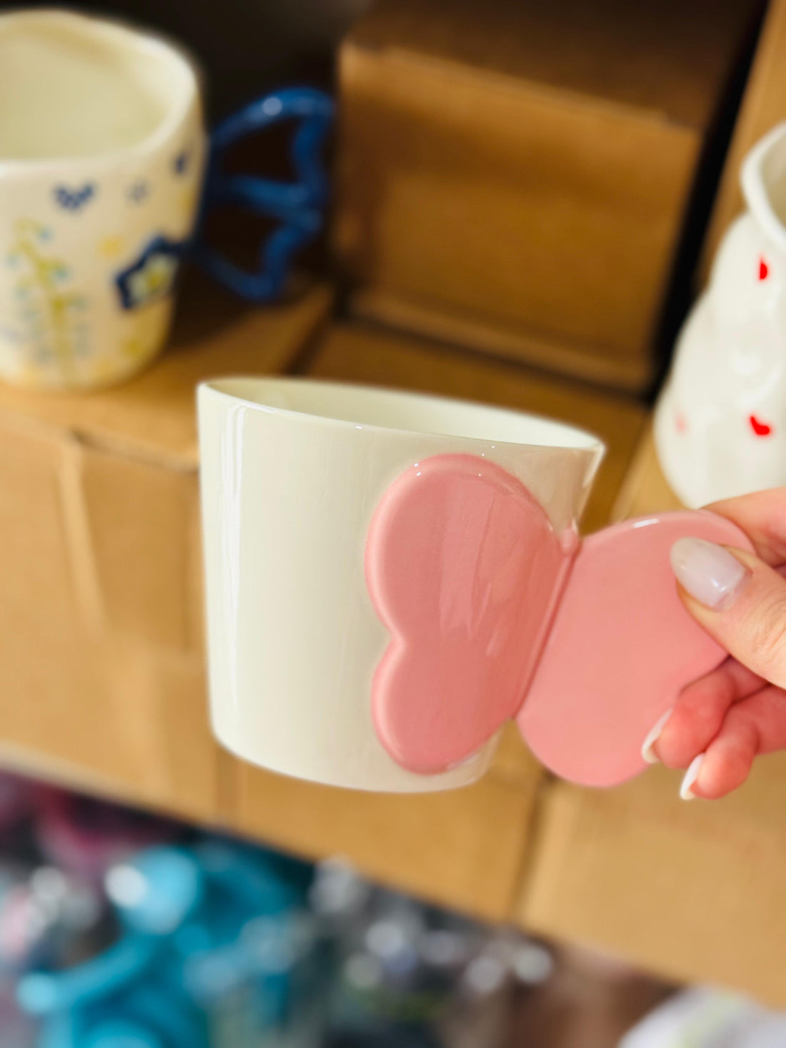 Ceramic butterfly Mug