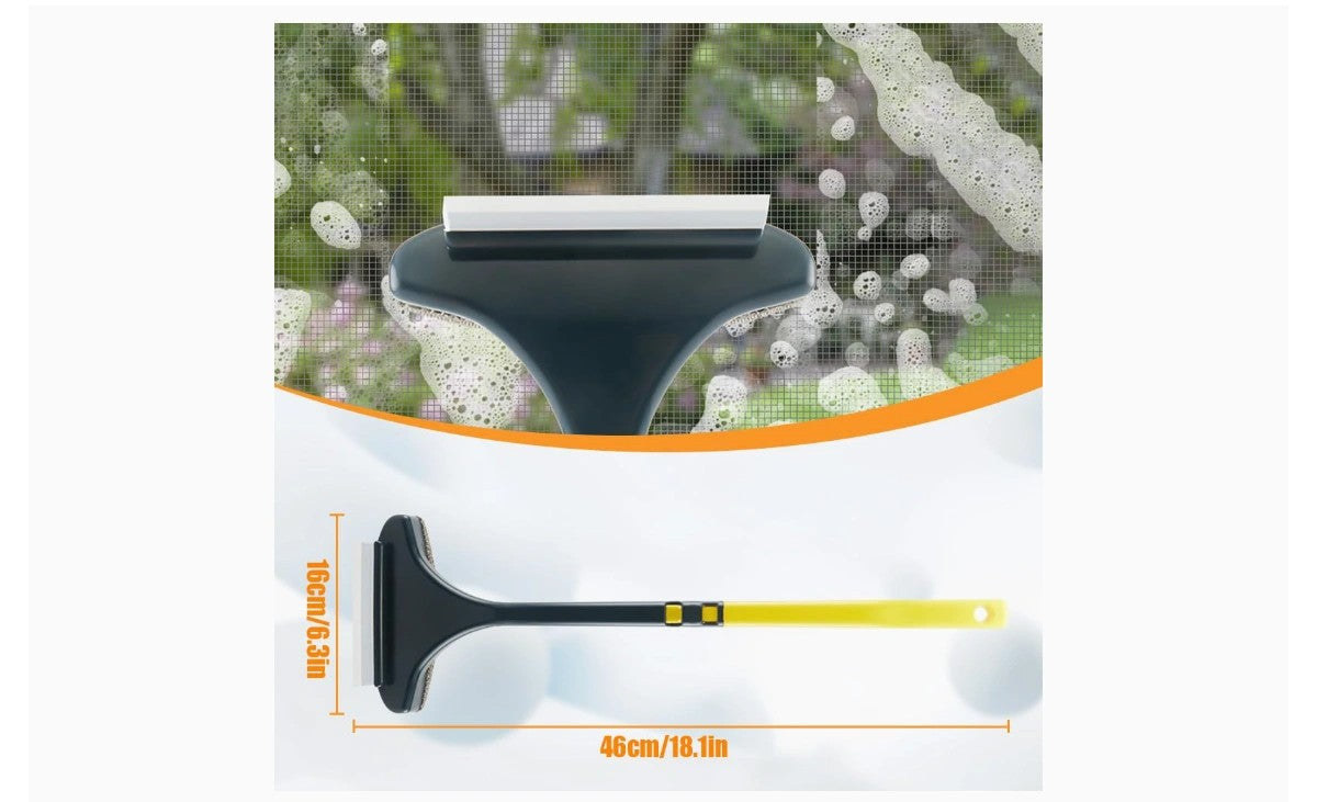 Cleaner Brush Double-Sided Window Screen
