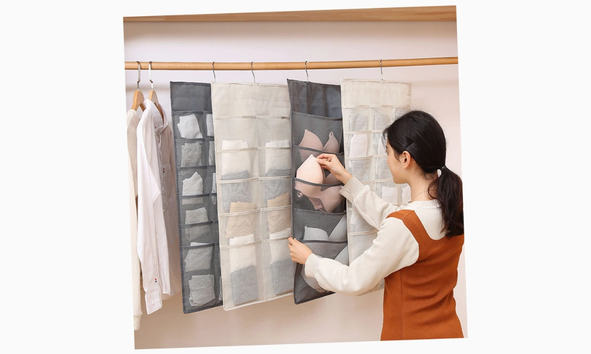 Hanging Pocket Organizer for Underwear and Socks