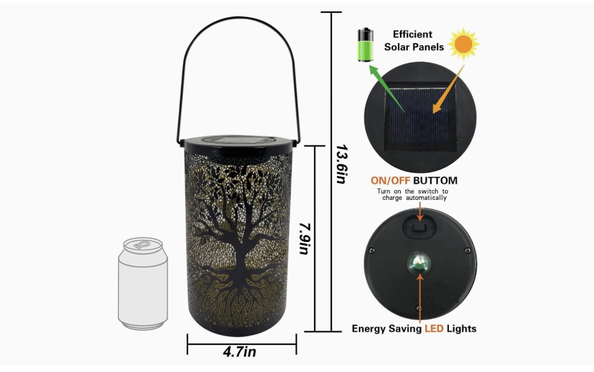 Solar Table Lanterns Outdoor Waterproof