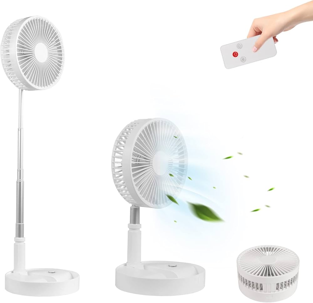 Folding fan with USB charging