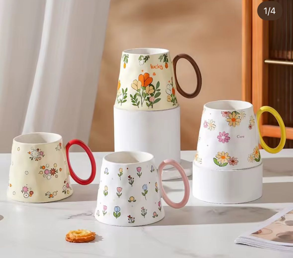 Ceramic flower Mug