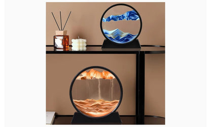 Round Tempered Glass 3D Deep Sea