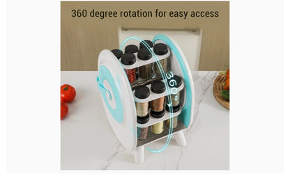 Rotating Spicess Rack Organizer, 360° Spinning