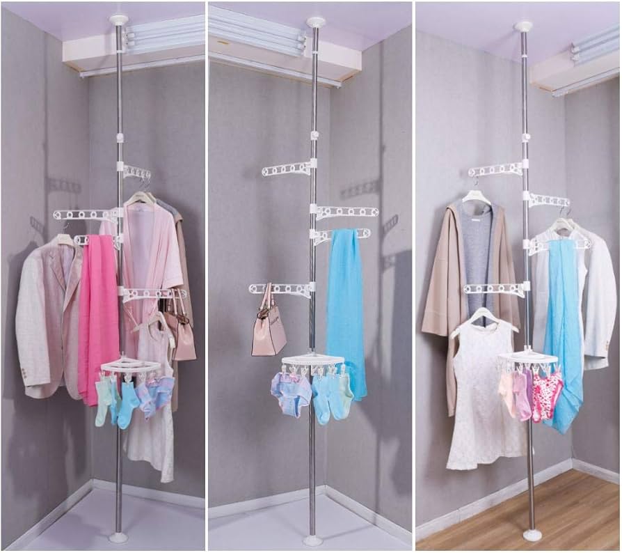 4-Tier Standing Clothes Laundry Drying Rack