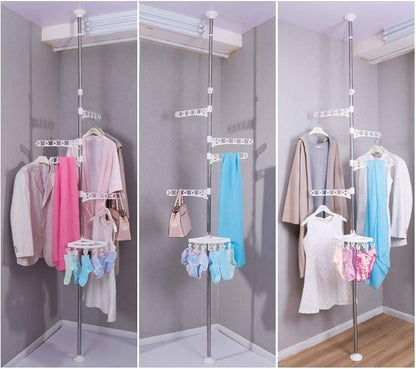 4-Tier Standing Clothes Laundry Drying Rack