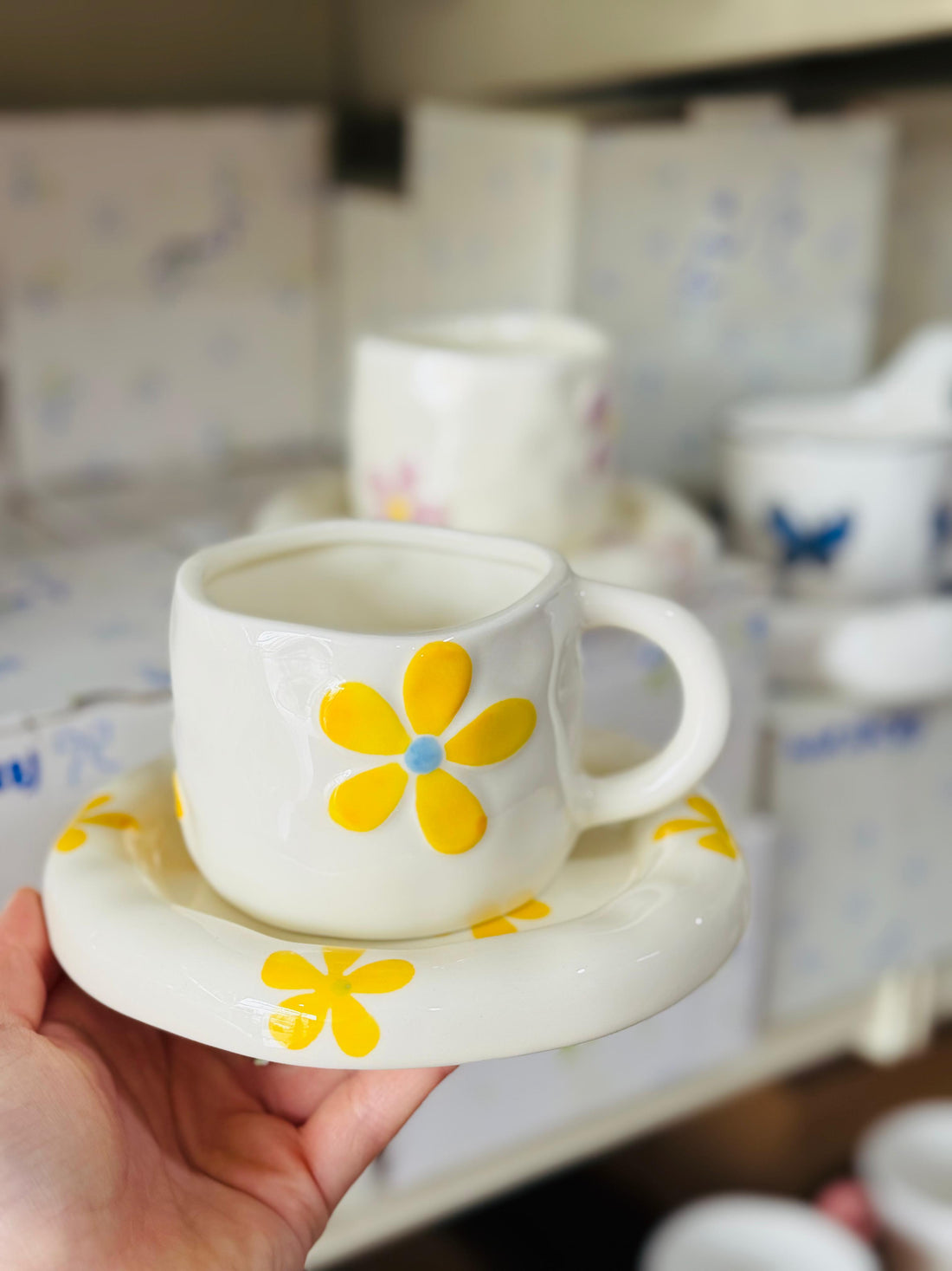 Ceramic Flower Mug