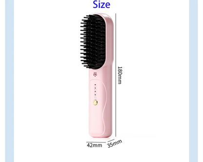 Wireless Hair Straightener Brush