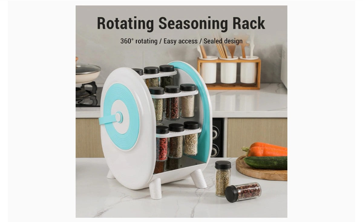 Rotating Spicess Rack Organizer, 360° Spinning