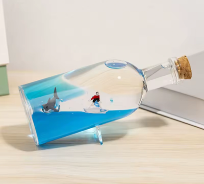Floating boat  bottle 🌊
