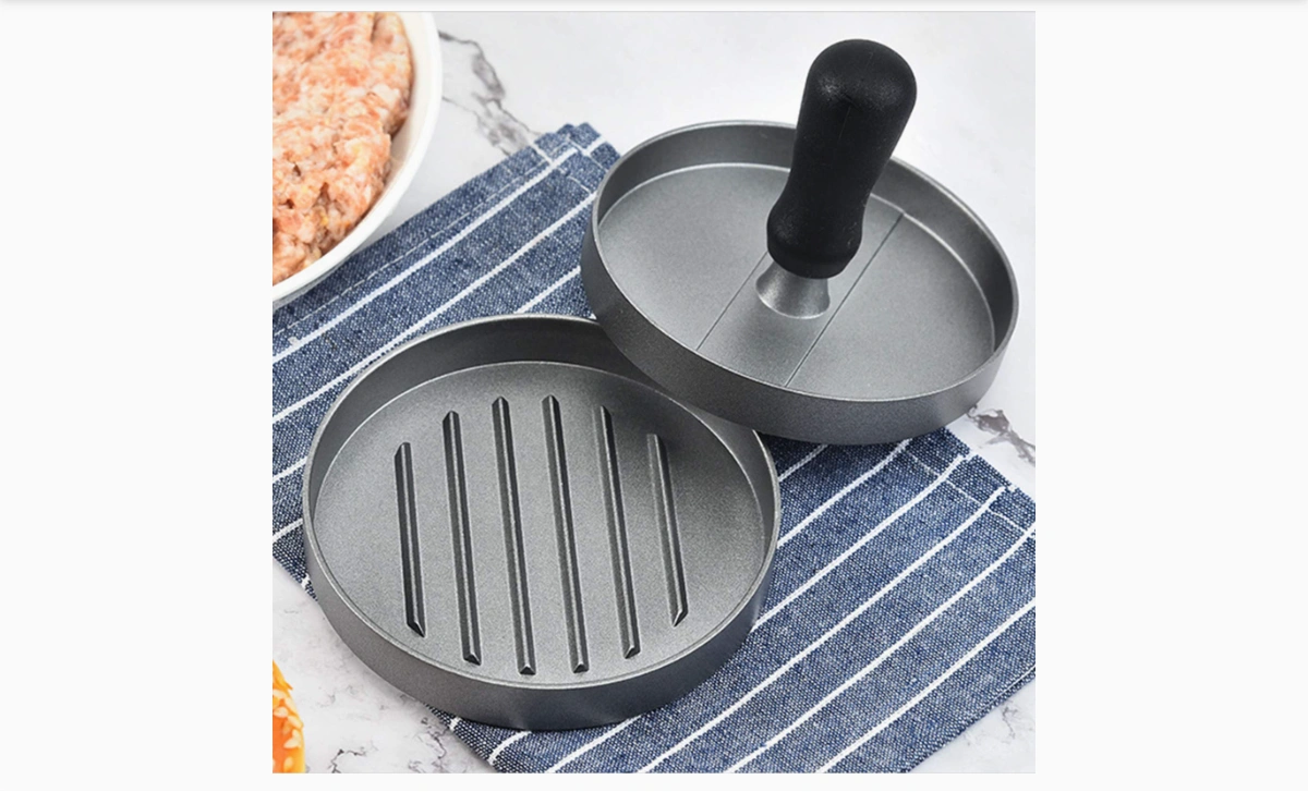 Burger aluminum press