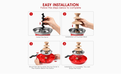 3-Tier Mini Chocolate Fountain Machine