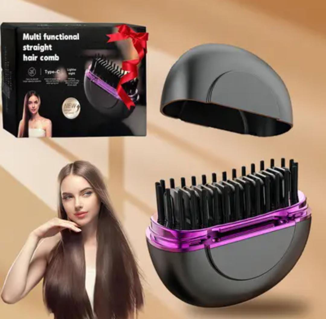 Mini Wireless Portable Straightening Brush