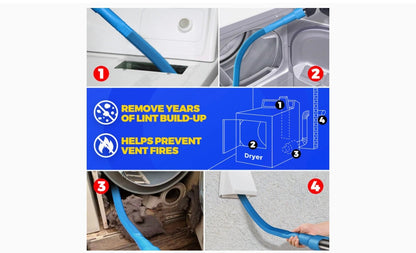 Dryer vent cleaner kit with brush
