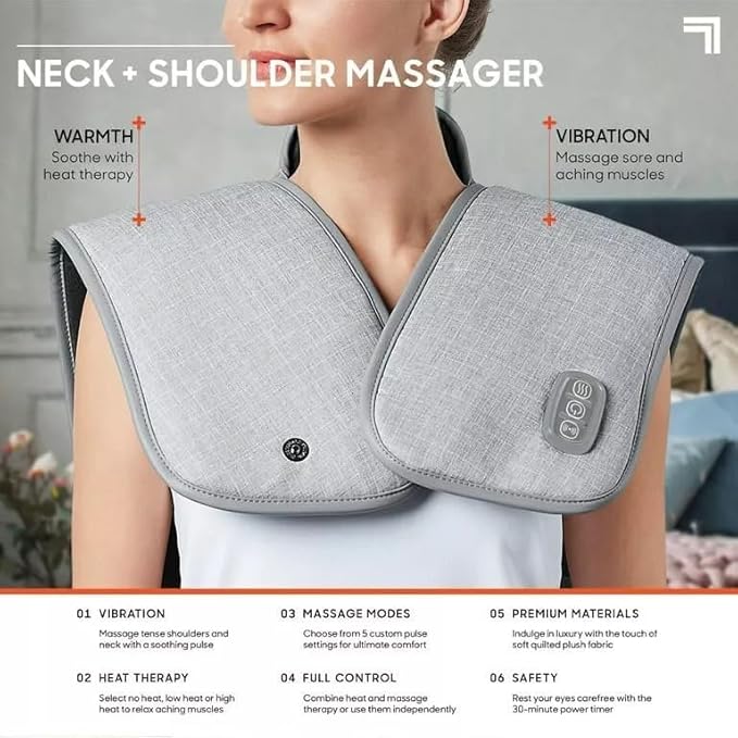 Heating Pads with Massager, Pain Relief Body