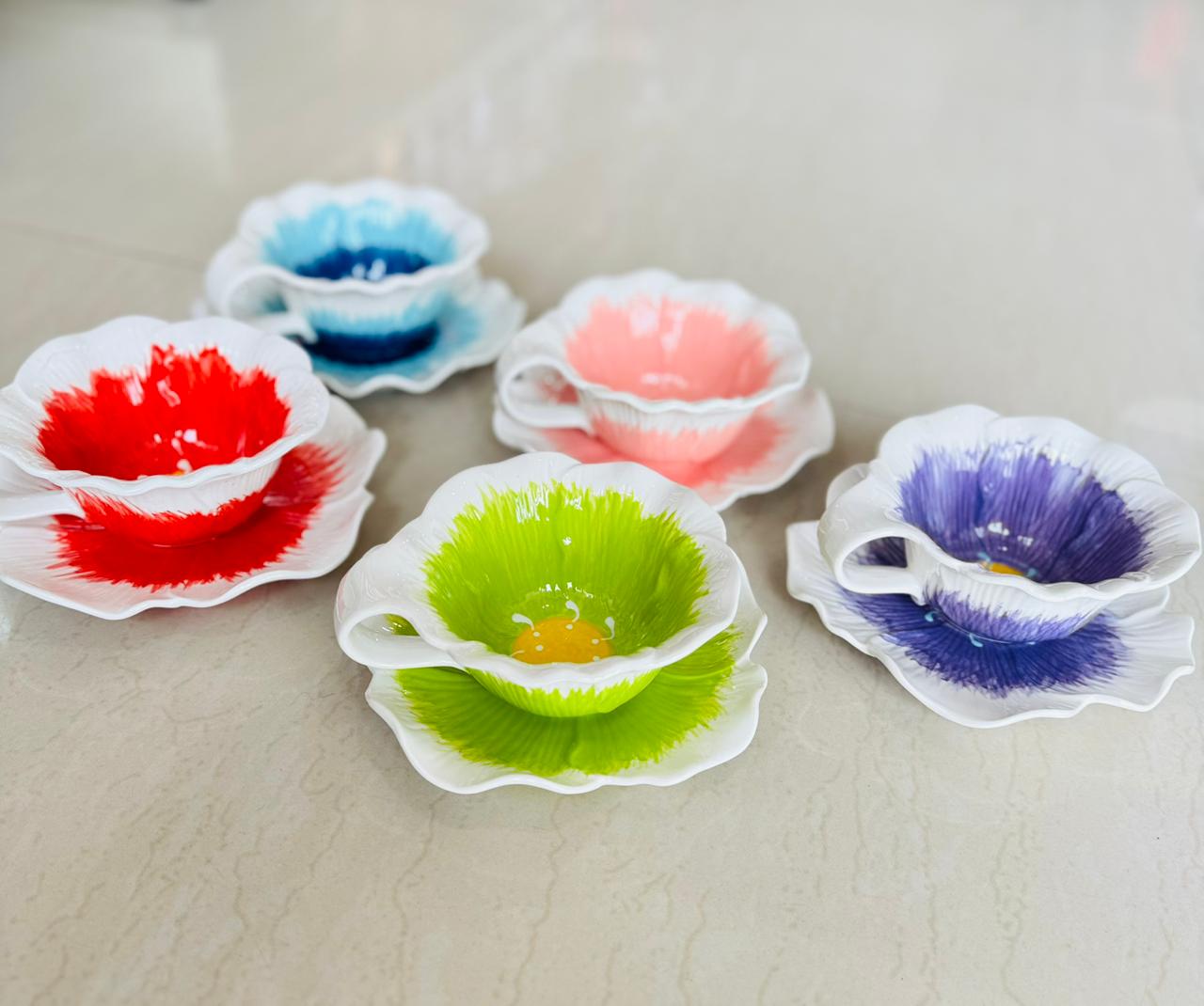Green Flower Mug