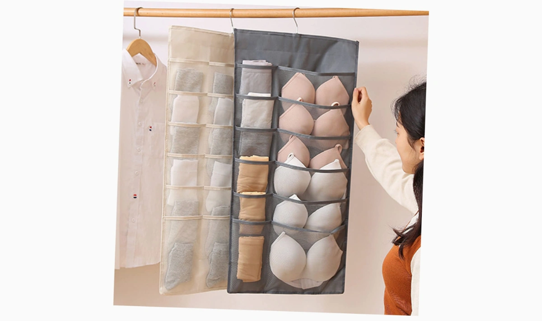 Hanging Pocket Organizer for Underwear and Socks