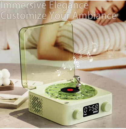 The Waves Portable Player with Adjustable Lighting &amp; Clock for Bedroom, Party, and Home