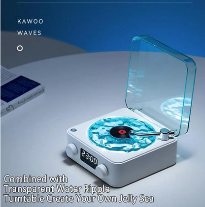 The Waves Portable Player with Adjustable Lighting &amp; Clock for Bedroom, Party, and Home