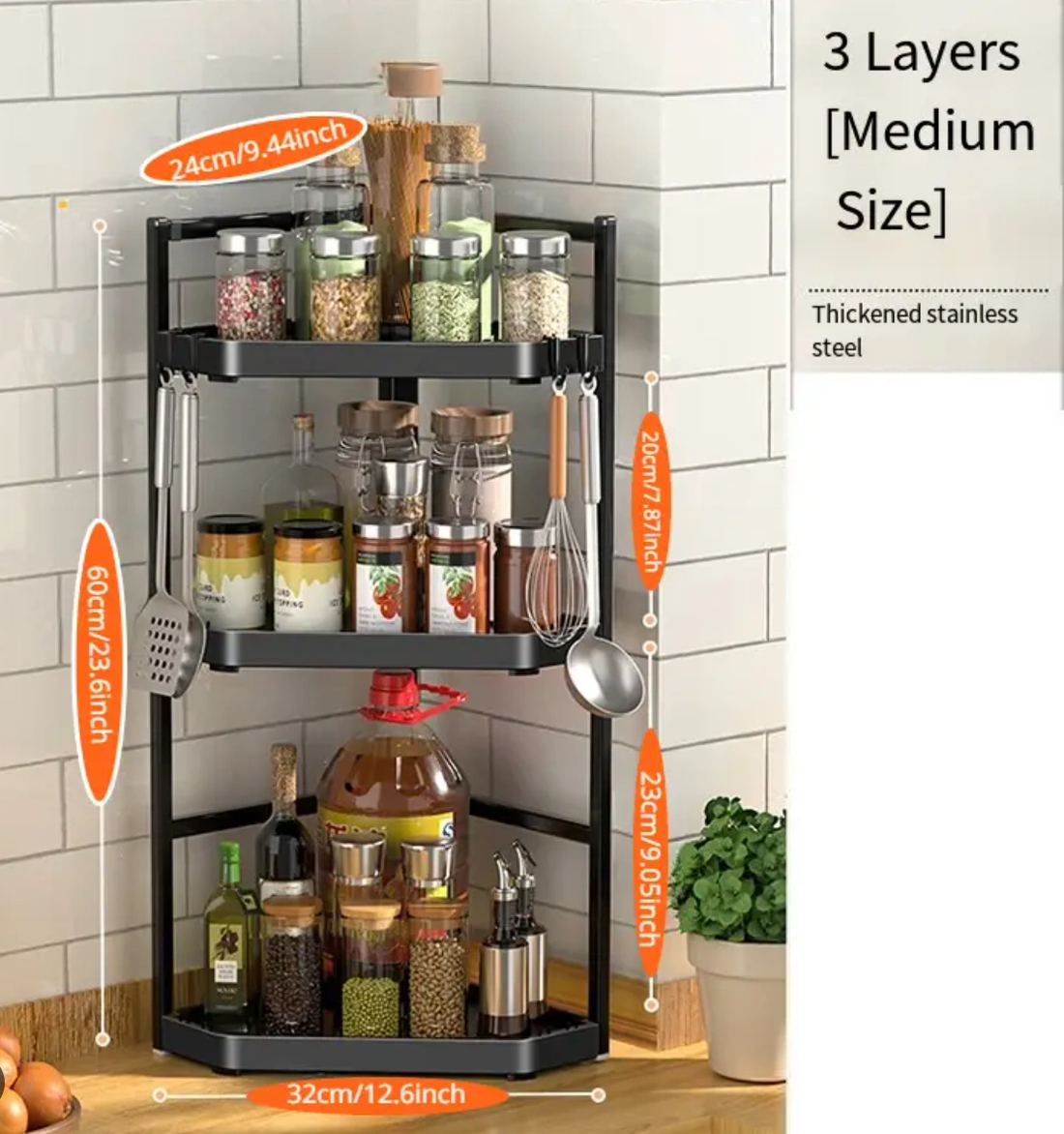 Hanging rack for kitchen