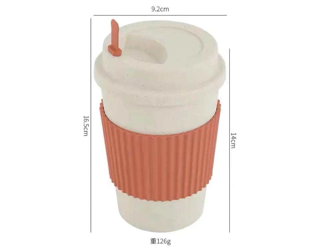 Straw plastic cup