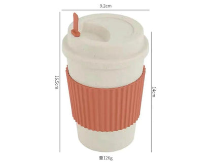 Straw plastic cup